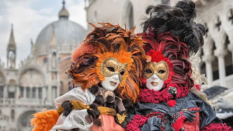 Mascaras de carnaval em Veneza