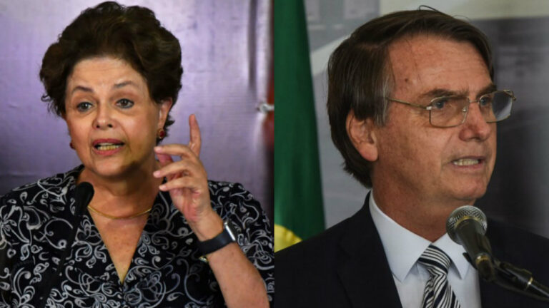 Dilma e Bolsonaro
