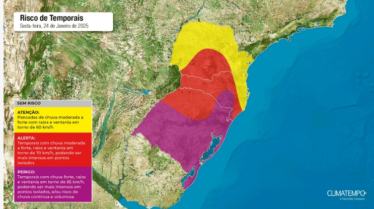 Defesa Civil emite alerta severo para chuva em São Paulo